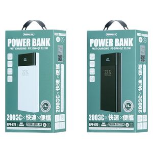 Remax RPP-672 - 20000mAh - Power Bank - Black