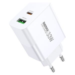  Remax RP-U122 - Wall Charger - 33W - 2 Port - White 