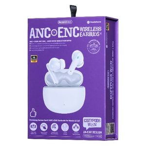  سماعة بلوتوث داخل الاذن ريماكس - CozyPods W21N - ابيض 