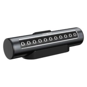  Moxom PK01 - Scroll Wheel Parking Number Plate - Black 