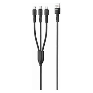  Remax Mobile Cable - 3in1 - 66W - Black 