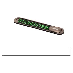  Moxom PK02 - Luminous Parking Number Plate - Black 
