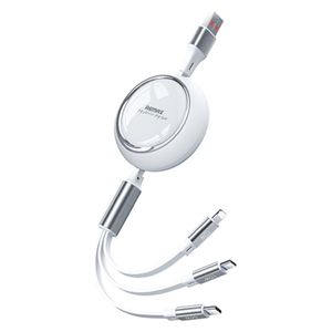  Remax Mobile Cable - 3in1 - 66W  - White 