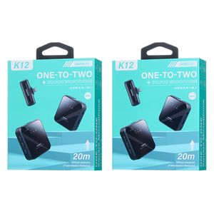 Remax K12 – 2 in 1 Square Microphone for iPhone – Black