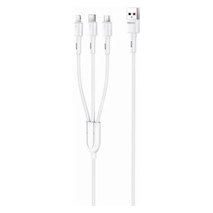  Remax Mobile Cable - 3in1 - 66W  - White 
