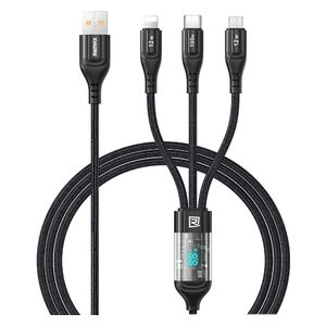  Remax Mobile Cable - 3in1 - 100W - Black 