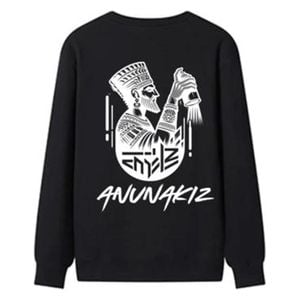  Anunakiz Sweater - Hammurabi the Graffiti Writer For Unisex - 2XL - Black 