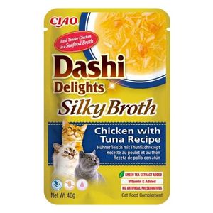  Inaba Ciao Dashi Delights Chicken with Tuna Recipe Complementary wet cat food - 40g 