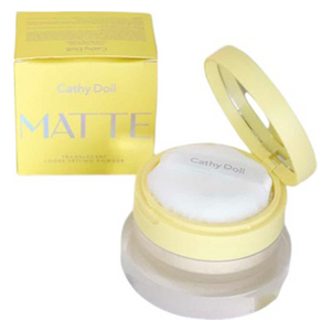  CATHY DOLL Matte Translucent Loose Setting Powder for All Skin Types, White 