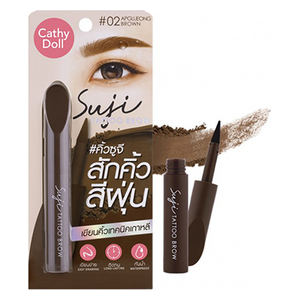  CATHY DOLL Suji Tattoo Brow eyebrows, 02 Brown 