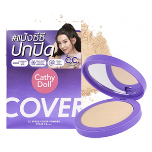  CATHY DOLL CC Speed Cover Powder SPF40, 01 Light Beige 