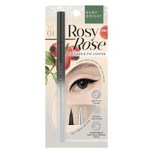  Baby Bright Rosy Rose Eyeliner & Eye Lighter, 01 White Pearl 