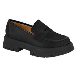 Vizzano 5cm Thick Heel Loafer Shoes for Women - 41 - Black