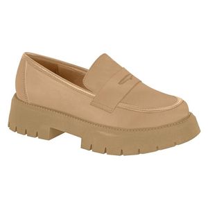 Vizzano 5cm Thick Heel Loafer Shoes for Women - 41 - Beige