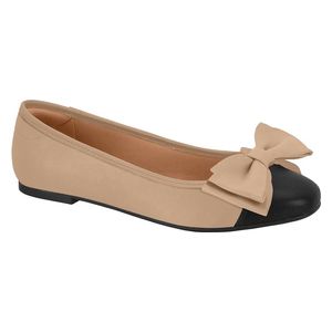  Vizzano Flat Shoes for Women - Size 37, Beige & Black 