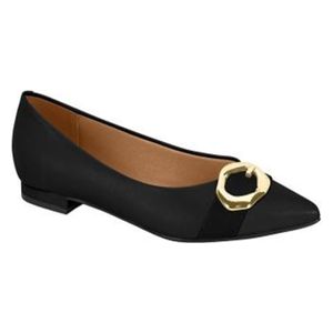 Vizzano Pointed Toe Flat Shoes for Women - 40 - Black