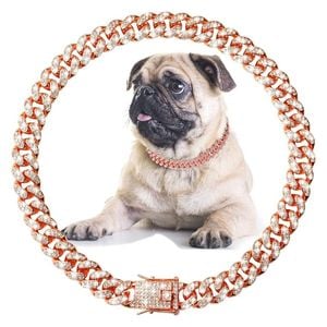  Luxury Chain Dog Collar - 25cm 