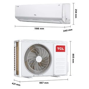 سبلت تي سي ال جداري - 3 طن - TAC-36CHSA/KS - انفيرتر - تحكم بالامبير - ابيض