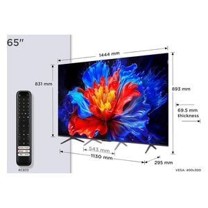  TCL 65-Inch P8K Series - Smart - 4K - QLED - 144Hz - 2025 Model 