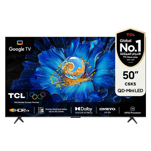  شاشة تي سي ال 50-انج فئة C6KS - سمارت - 4K - QD-Mini LED  - إصدار 2025 - 60 هيرتز 