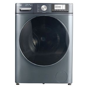  Denka MWM-12GFL - 12Kg - 1400RPM - Front Loading Washing Machine - Gray + Denka IST-2400PB - Steam Iron - Black 