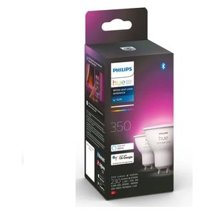 لمبتان ذكية فيليبس هيو - GU10 RGB - قطعتين