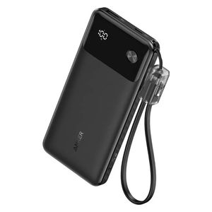 Anker A1388H11 - 10,000mAh - Power Bank 22.5W with USB-C Cable - Black