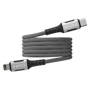  Havit CB6298 - Cable USB-C to Lightning - 1m - Black 