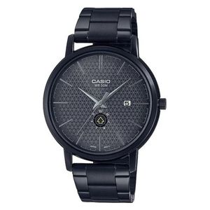  ساعة كاسيو للرجال MTP-B125B-8AVDF - عرض بعقارب, سوار من ستانلس ستيل - اسود 