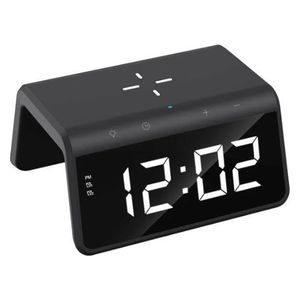 Havit W320 - Wireless charger with clock -  15W - Black