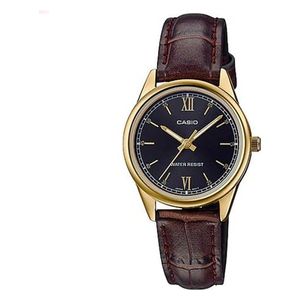  ساعة نسائية من كاسيو LTP-V005GL-1B2UDF - عرض تناظري - بني 