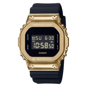  ساعة كاسيو جي-شوك للرجال GM-5600G-9DR - رقمية، كوارتز، سوار من الراتينج - أسود 