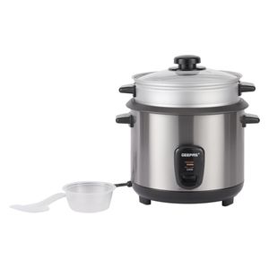 GEEPAS GRC35041 - 1.8 L - Multifunctional Rice Cooker - Stainless Steel