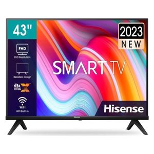  Hisense 43-Inch Q6GN Series - Smart - 4K UHD - QLED - 60Hz - Black 