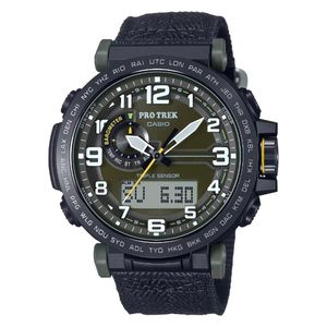  Casio Pro Trek Watch PRG-601YB-3DR - Analog-Digital Display, Fabric Strap, Outdoor Design - Black 