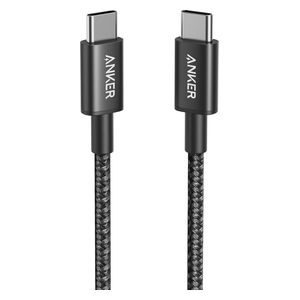 أنكر A8753H11 - كيبل USB-C إلى USB-C بقدرة 60 واط - 6 أقدام - أسود 