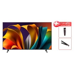  شاشة هايسنس 50-انج فئة 50A62QS - سمارت - 4K - LED - 60 هيرتز - اصدار 2024 + ماكنة حلاقة فكير + مكواة شعر فيكر - 30 واط 