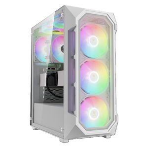 Gamdias AURA GC1 ELITE ARGB - Computer Case - White