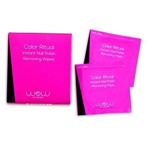  Wow Color Ritual Instant Nail Polish Removing Wipes - 20 Pieces 