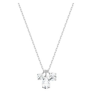  Swarovski Women's Attract Crystal Cluster Necklace - White 