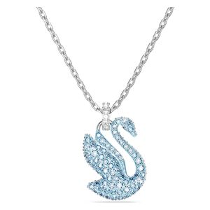 Swarovski Women's Iconic Swan Necklace - Blue