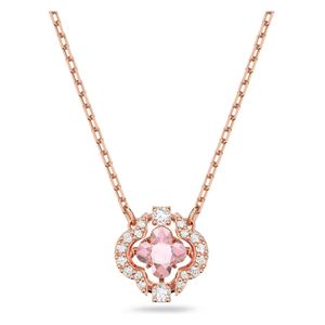  قلادة أونا زهرة البرسيم نسائية سواروفسكي - روز 
