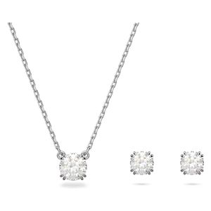  طقم ستيلا قطع دائري للنساء من سواروفسكي - أبيض 