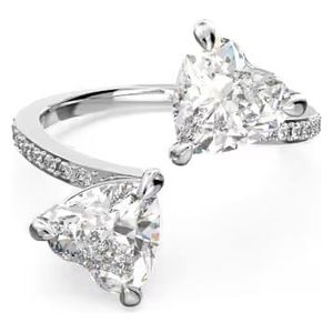  Swarovski Women Attract Soul ring Heart ,50 - White 