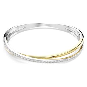  Swarovski Hyperbola Bangle Round Cut Mixed metal finish - White 