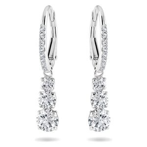  Swarovski Attract Trilogy hoop earrings - White 