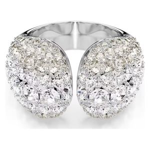  Swarovski Sublima cocktail ring Round cut Rhodium plated, 52 - White 