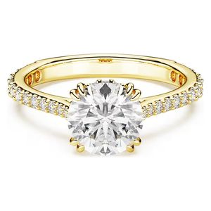  خاتم كوكتيل ستيلا للنساء من سواروفسكي ,55 - ذهبي 