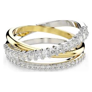  Swarovski Hyperbola Ring, 58 - Yellow White Tone 