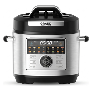 Grand GR-PC1300 - Electric Pressure Cooker - 8L - Silver 